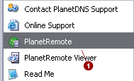 Starting the PlanetDNS Client