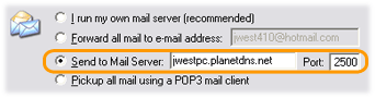 Mail Port Forwarding