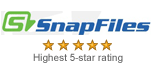 SnapFiles Awarded Highest 5 Star Rating!